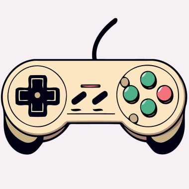 technological object electronic video game controller vector illustration