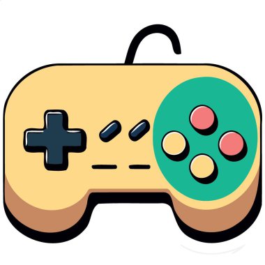 technological object electronic video game controller vector illustration
