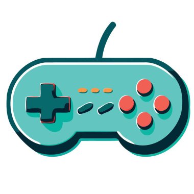 technological object electronic video game controller vector illustration