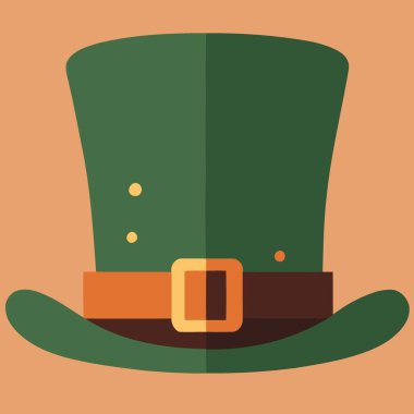 vector illustration of green hat isolated to illustrate saint patrick day