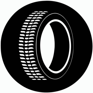 Logo için siyah-beyaz minimalist vektör çizimi
