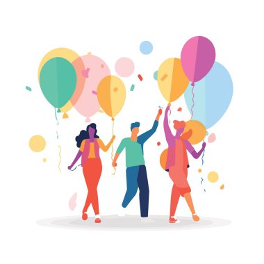 Igbt gurur günü ve ay gay geçit töreni minimalist vektör illüstrasyonu