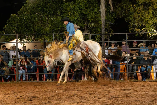 Itaja Goias Brasilien 2023 Rodeo Veranstaltung Mit Dem Namen Cutiano — Stockfoto