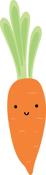 Овочева Їжа Морква Мінімалізм Векторні Ілюстрації — стоковий вектор