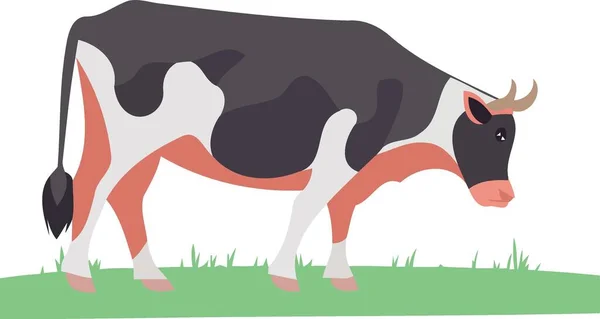 Djur Däggdjur Ett Gräs Fält Minimalistisk Vektor Illustration — Stock vektor
