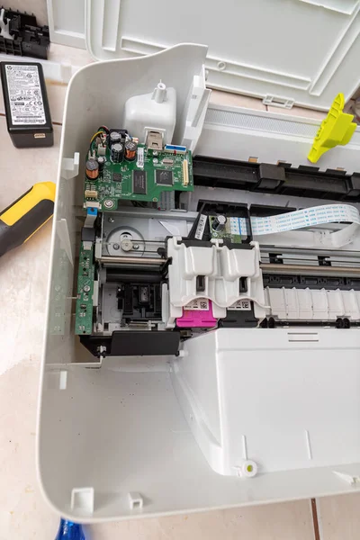Itaja Goias Brazil 2023 Open Home Multifunction Printer Maintenance Electronic — Stock Photo, Image