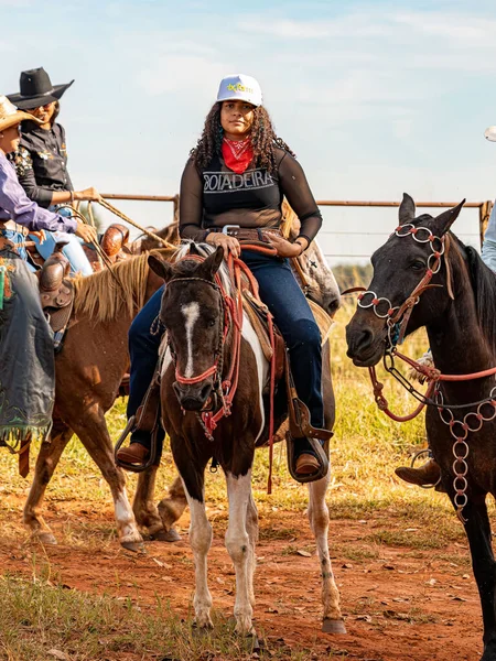 Apore Goias Brésil 2023 Événement Équitation Ouvert Public Sur Les — Photo
