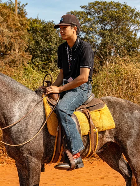 Apore Goias Brasil 2023 Evento Equitación Abierto Público Las Carreteras — Foto de Stock
