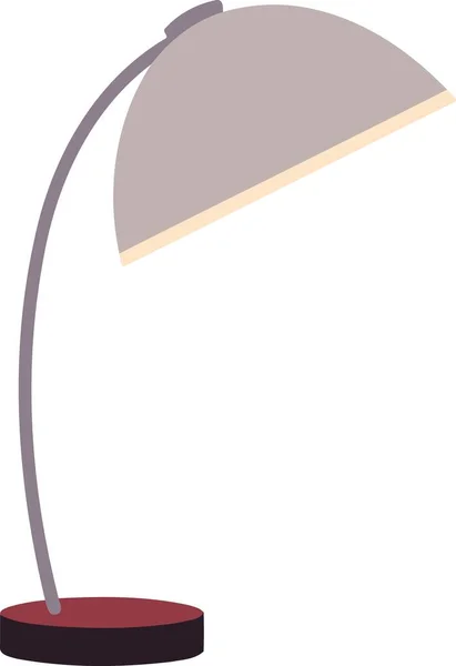 Objet Lampe Table Illustration Vectorielle Minimaliste Simple — Image vectorielle