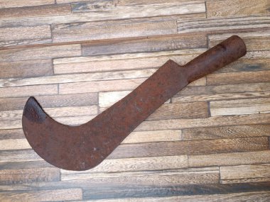 nesne metal çalışma aracı çelik paslı orak