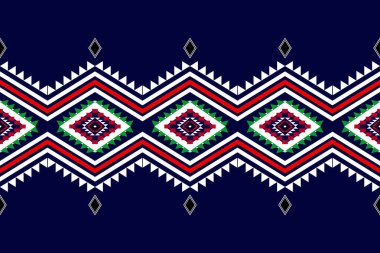seamless pattern with abstract tribal ethnic ornament