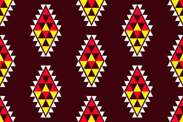 Motif Sans Couture Avec Ornement Tribal Aztèque Style Boho Ethnique — Image vectorielle
