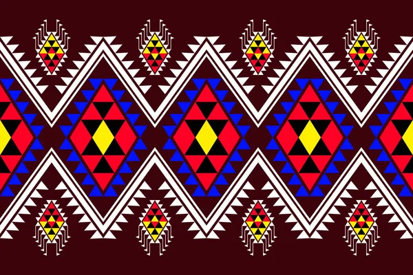 Motif Sans Couture Boho Ethnique Motif Tribal Ornement Aztèque Illustration — Image vectorielle