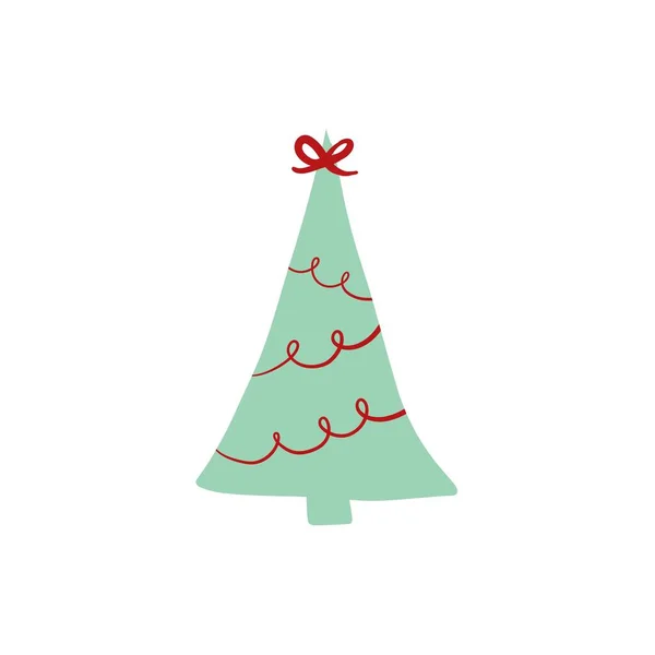 Frohe Weihnachten Weihnachtsschmuck Weihnachtsgeschenke Wintergestrickte Wollkleidung Lebkuchen Weihnachtsbäume Geschenke Und — Stockvektor