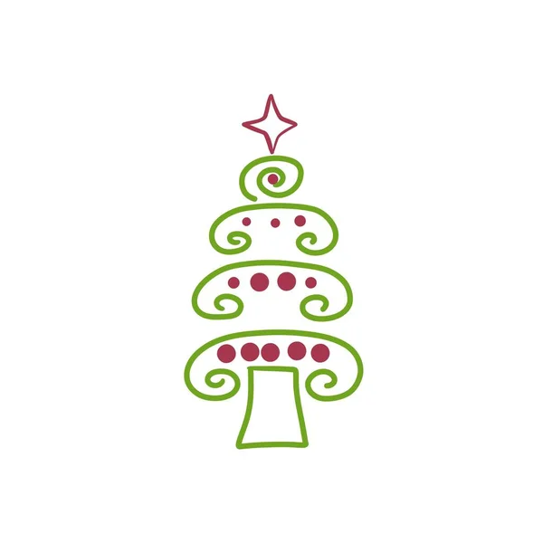 圣诞快乐元素圣诞装饰品 节日礼物 冬季针织羊毛衫 圣诞树 礼物和企鹅 平面卡通风格的彩色矢量插图 你的圣诞假期 — 图库矢量图片