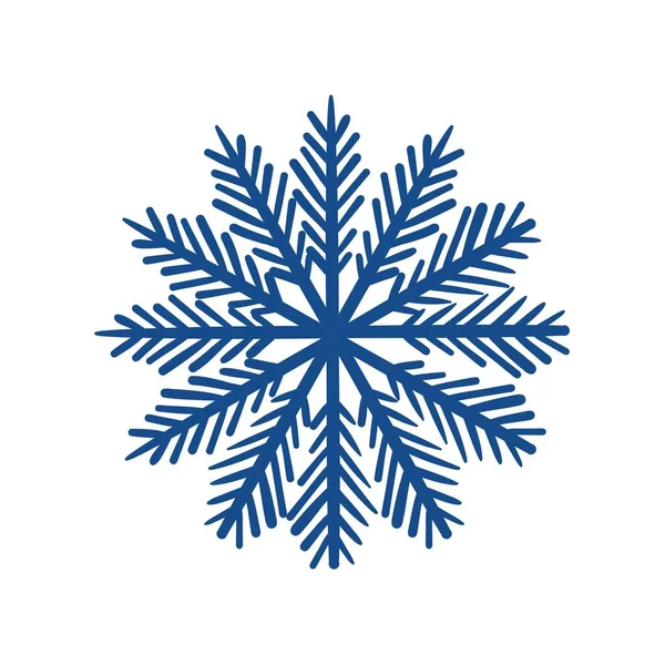 メリー クリスマス冬雪の結晶 — ストックベクタ