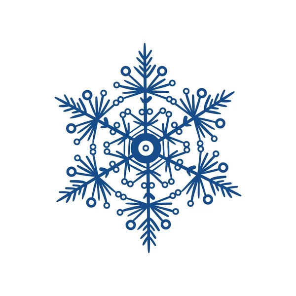 God Jul Vinter Snöflinga — Stock vektor