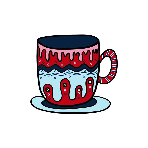 Karácsonyi Tea Csésze — Stock Vector