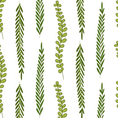 Bahçe işleriyle ilgili bir örnek. Yeşil sapın vektör çizimi. Bahçıvan, bahçıvan bayrağı