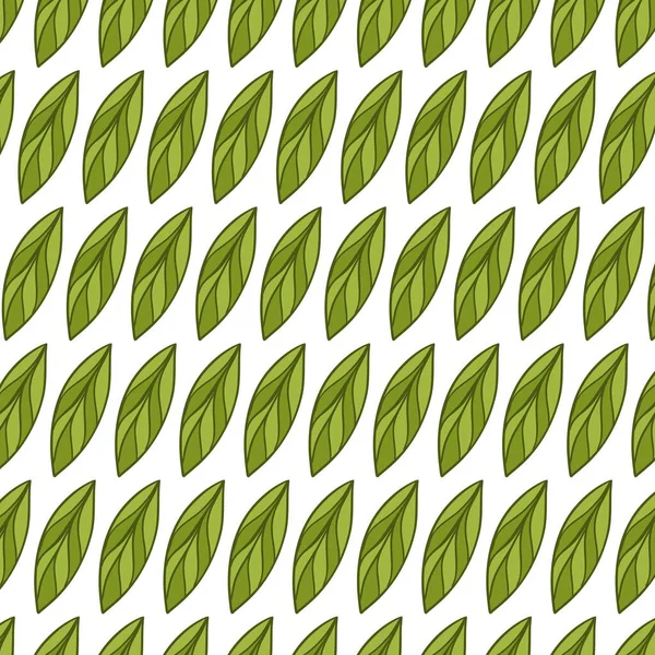 Illustration Vectorielle Pour Votre Design Modèle Ensemble Jardin Feuilles Vertes — Image vectorielle