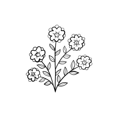 Botanik doğrusal yaprak. Soyut minimalist yapraklar koleksiyonu, yaratıcı bitkisel sanat. Vektör illüstrasyonu