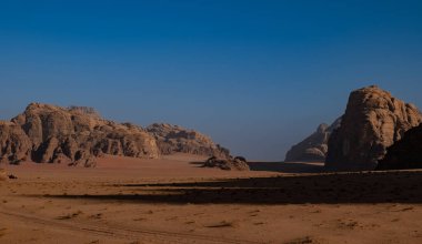 beautiful view of the Wadi rum desert, Jordan