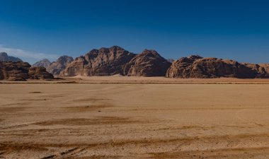 beautiful view of the Wadi rum desert, Jordan