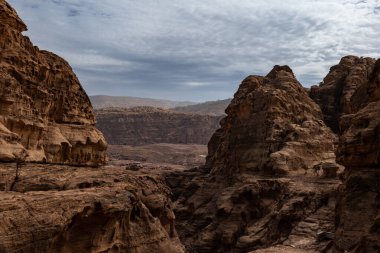 a view from above Petra Jordan