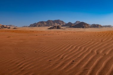 beautiful landscape of the Wadi Rum desert , Jordan