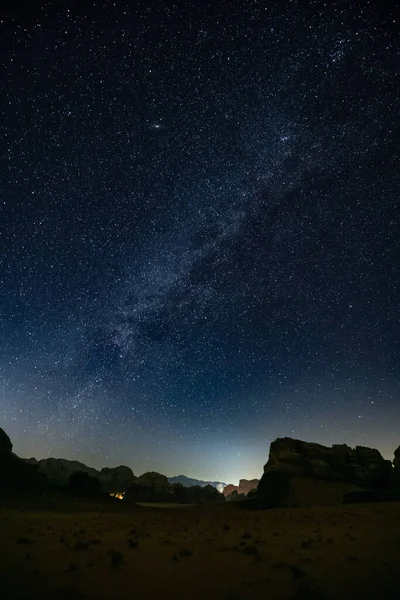 milky way galaxy in the night sky, Wadi Rum , Jordan