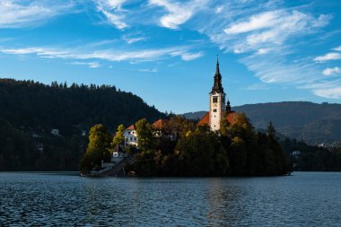 Church of the Assumption of Mary, Lake Bled, Autumn,  lake bled in slovenia