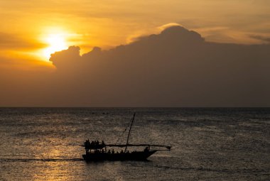 beautiful sunset over the sea, Nungwi, Zanzibar
