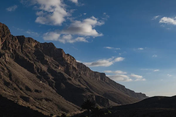 Mountain scenery in Gran Canaria on a sunny summer day,Las Palmas de Gran Canaria