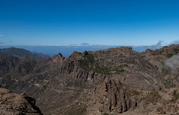 Mountain scenery in Gran Canaria on a sunny summer day,Las Palmas de Gran Canaria