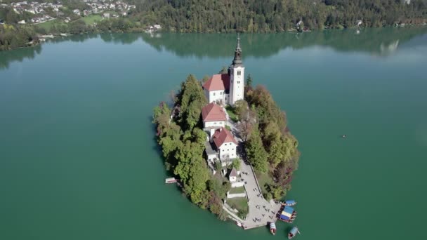 Slovenya Kan Gölü Video — Stok video