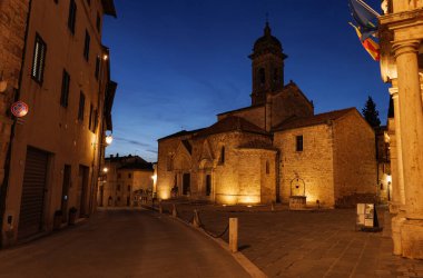 San Quirico dOrcia Eski şehir İtalya, Toskana