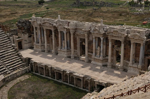 stock image Ancient amphitheater in Hierapolis