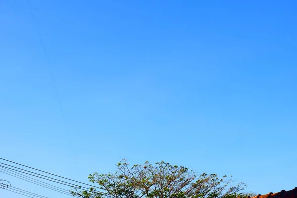 Panoráma Tiszta Kék Felhők Nélkül — Stock Fotó