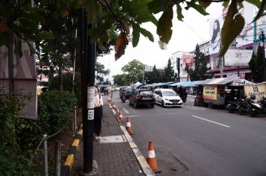 View of city road in Garut