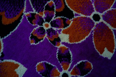 purple flower carpet pattern background