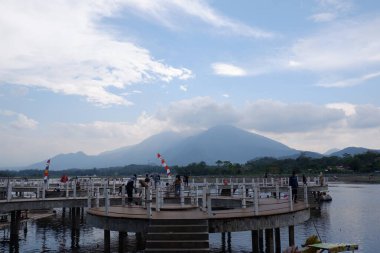 Beautiful View of Bagendit Lake in Garut, West Java, Indonesia.
