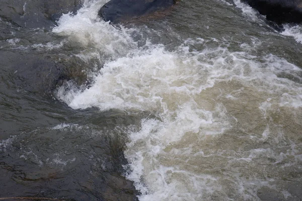 Горная Река Чистой Водой Быстрый Поток Горной Реки — стоковое фото