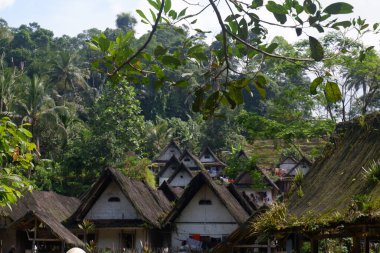 Tasik Malaya, Batı Cava 'daki geleneksel Kampung Naga köyü manzarası