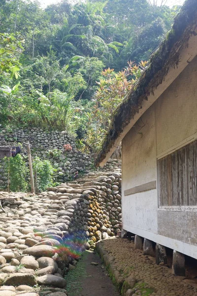 Una Vista Del Pueblo Tradicional Kampung Naga —  Fotos de Stock