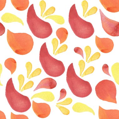 Renkli damlalarla sulu boya deseni, taç yaprağı