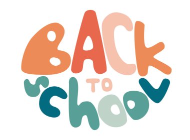 Okula dönelim. Güzel okul. Vektör, kawaii