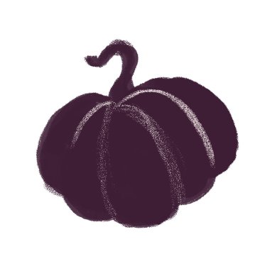 Halloween pumpkin on white background. Happy Halloween.