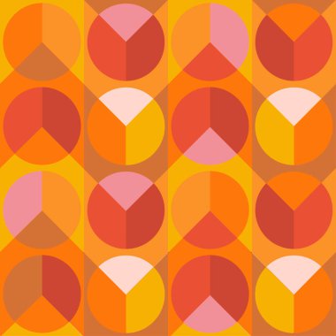 60 'ların geometri geçmişi. 70 'lerin kusursuz deseni. Vektör.