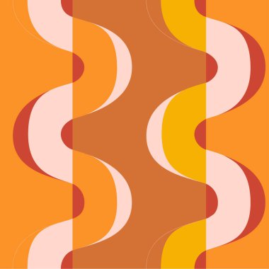 60 'ların geometri geçmişi. 70 'lerin kusursuz dalgaları. Vektör.