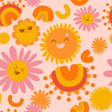 70 'lerin modası geçmiş hippi. Dalgalar, girdaplar, girdaplar. Eski moda psikedelik tarzında çarpık ve çarpık vektör dokusu